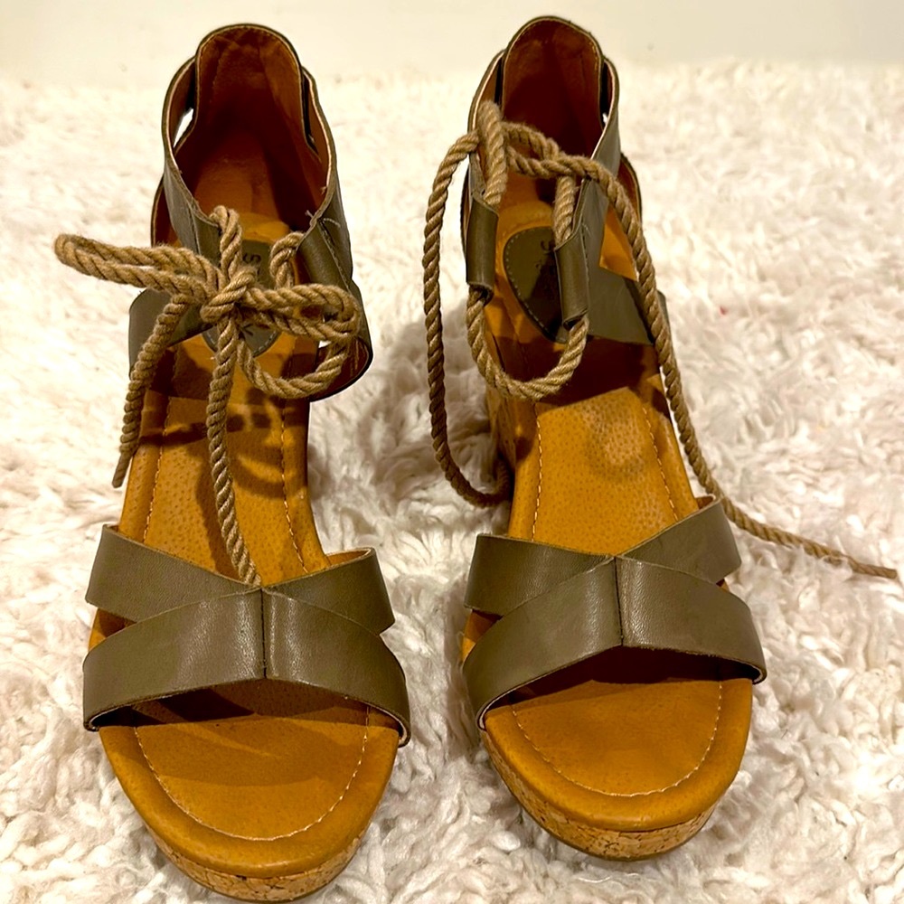 Sperry Olive Green Espadrilles